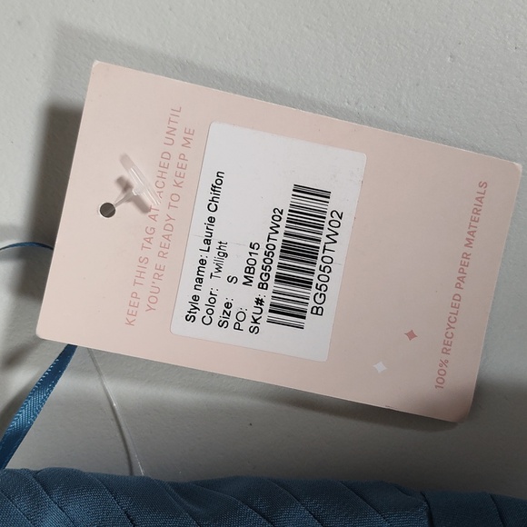 NWT Birdy Grey Laurie Empire Dress Twilight Chiffon bridesmaid formal gown S - Picture 10 of 10